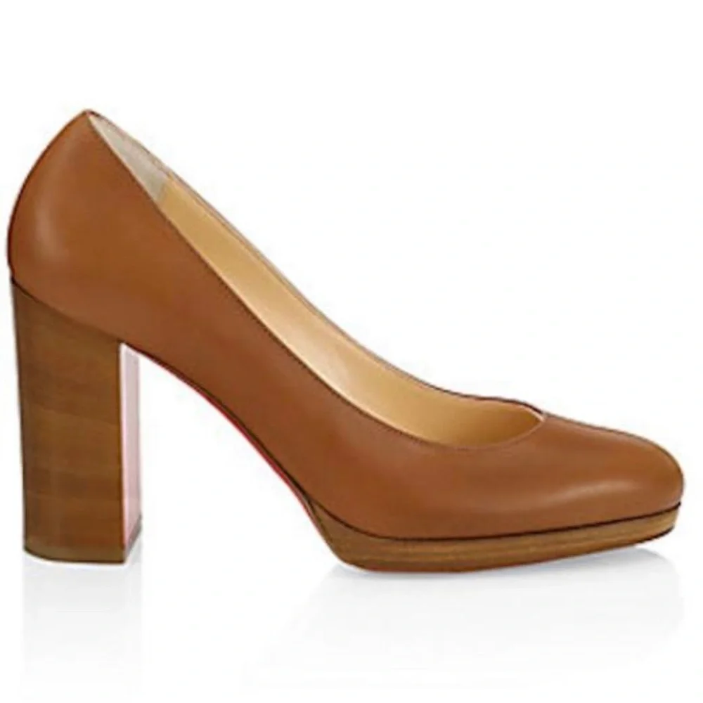 Christian Louboutin Brown Kabetts size 36 - Picture 2 of 6